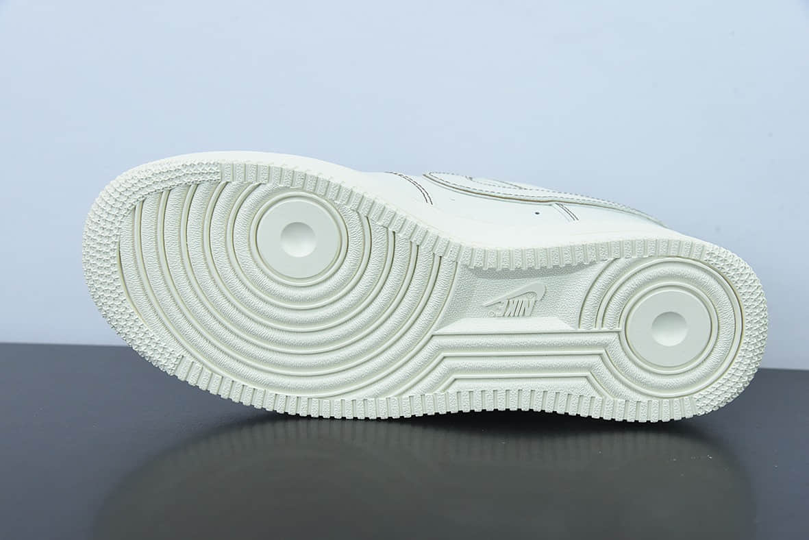 耐克Nike Air Force 1 Low 米棕线3M满天星空军一号低帮休闲板鞋纯原版本 货号：315122-808