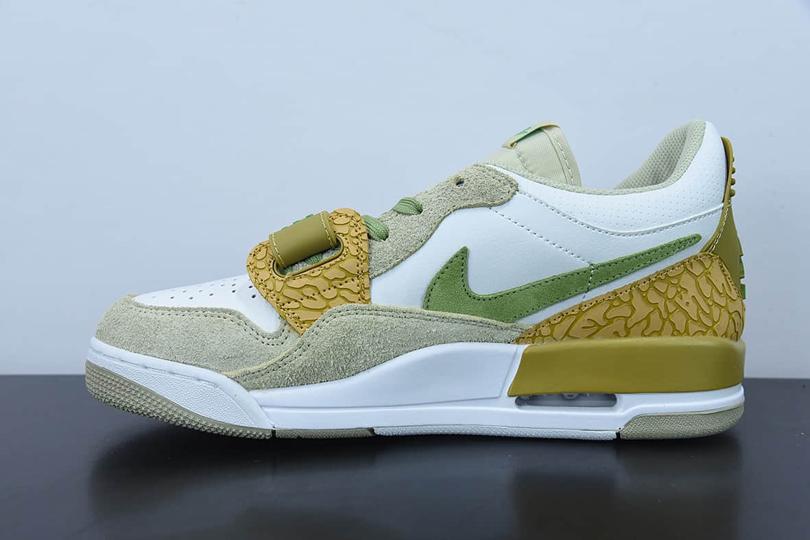 乔丹Air Jordan Legacy AJ312 Low 白橄榄绿魔术贴三合一板鞋纯原版本 货号：DX9260-001