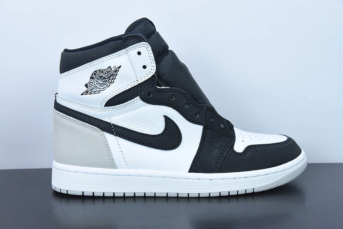 乔丹Air Jordan 1 High OG Stage Haze AJ1 乔1黑灰脚趾高帮篮球鞋纯原版本 货号：555088-108