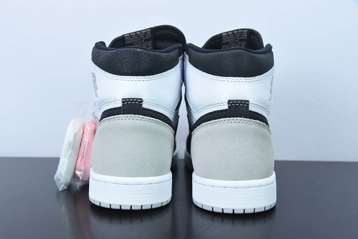 乔丹Air Jordan 1 High OG Stage Haze AJ1 乔1黑灰脚趾高帮篮球鞋纯原版本 货号：555088-108