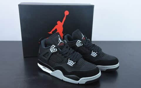 乔丹Air Jordan 4 Retro Olive Canvas AJ4 乔4黑灰牛仔男子文化篮球鞋纯原版本 货号：DH7138-006