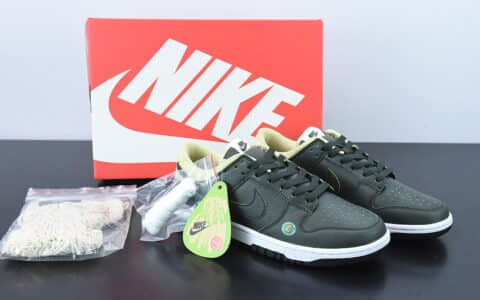 耐克Nike Dunk Low Avocado 牛油果低帮运动休闲板鞋纯原版本 货号：DM7606-300