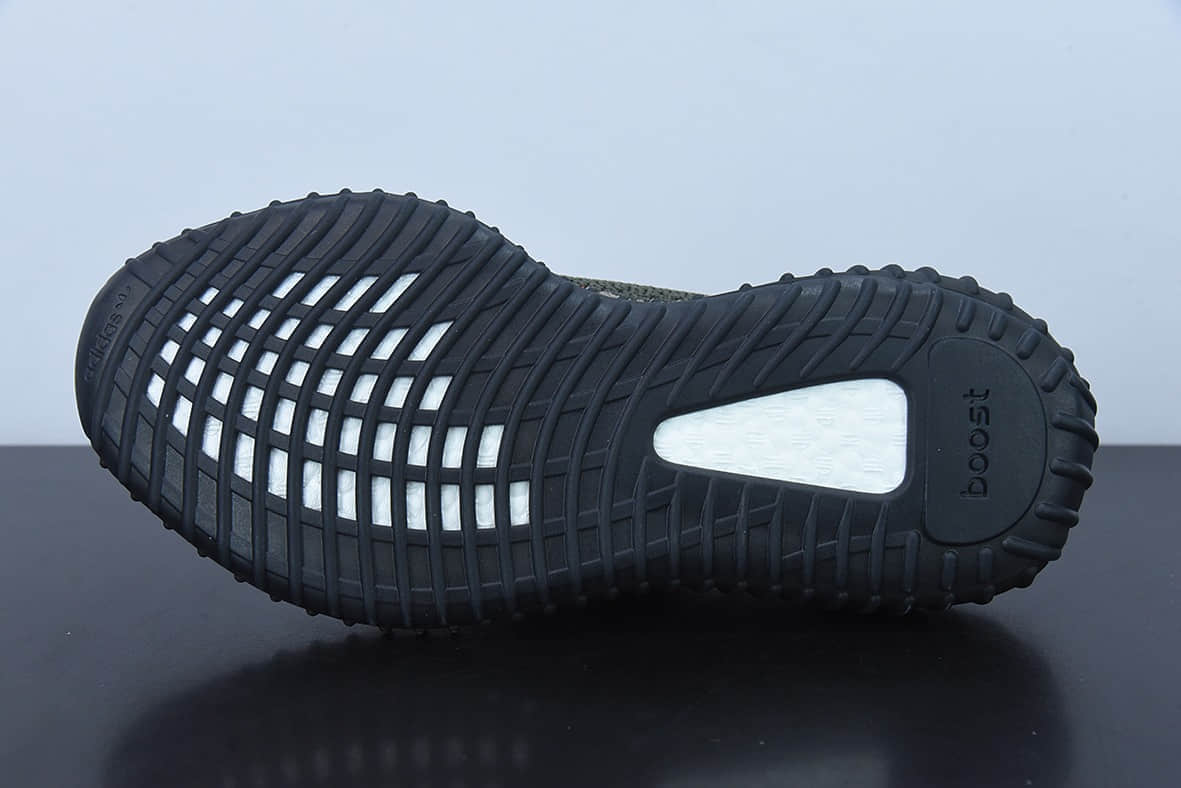 阿迪达斯Adidas Yeezy Boost 350V2 椰子350系列灰绿橙 2022新款爆米花休闲运动跑鞋纯原版本 货号：HQ7045