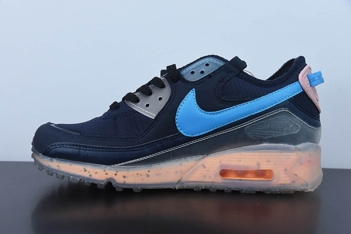 耐克Nike Air Max 90 Terrascape Sail 全新热门款MAX90藏青蓝气垫跑鞋纯原版本 货号：DH4677-400