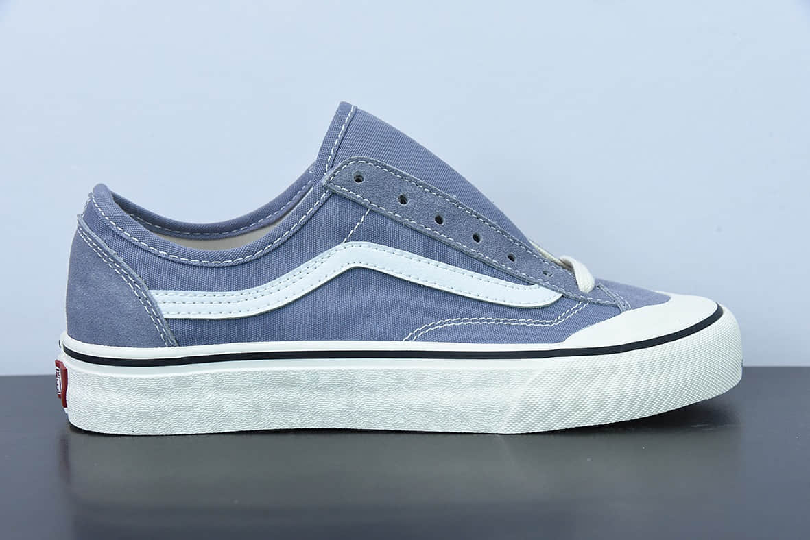 万斯Vans Style 36 Cecon SF 灰蓝色半月包头低帮休闲板鞋纯原版本 货号： VN0A7L3R2N3
