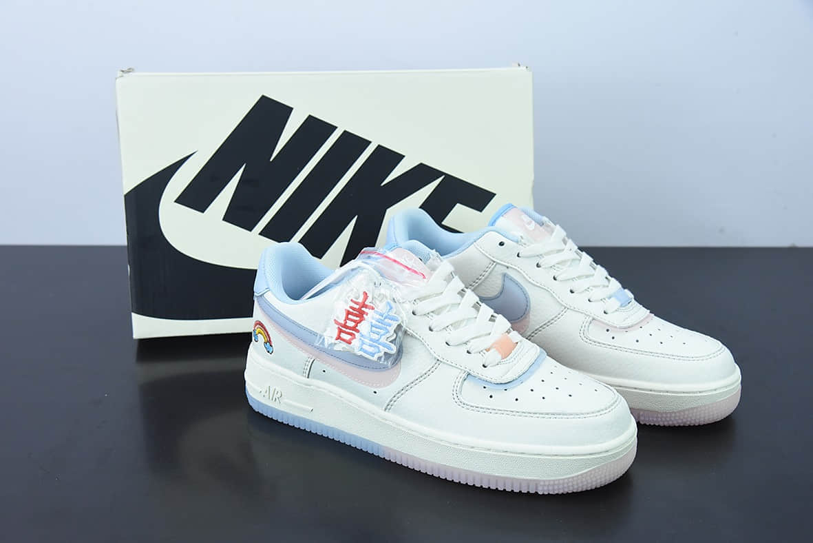 耐克Nike Air Force 1“Magpie Bridge” “囍鹊桥”七夕限定空军一号低帮休闲板鞋纯原版本 货号:CW1574-805