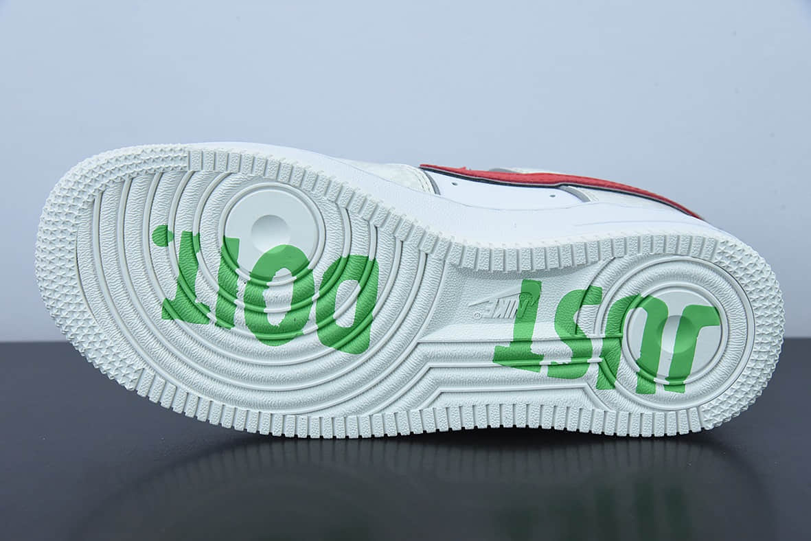 耐克Nike Air Force 1 AF1白红蓝蛇纹空军一号低帮休闲板鞋纯原版本 货号:DV1493-161