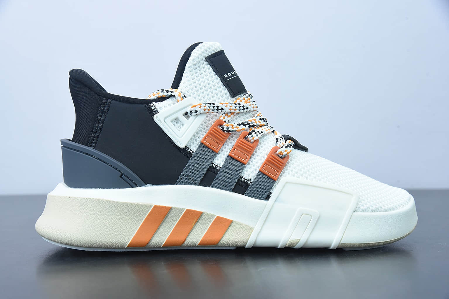 阿迪达斯Adidas EQT BASK ADV支撑者系列黑白橙透气轻便复古慢跑鞋纯原版本 货号：F33853