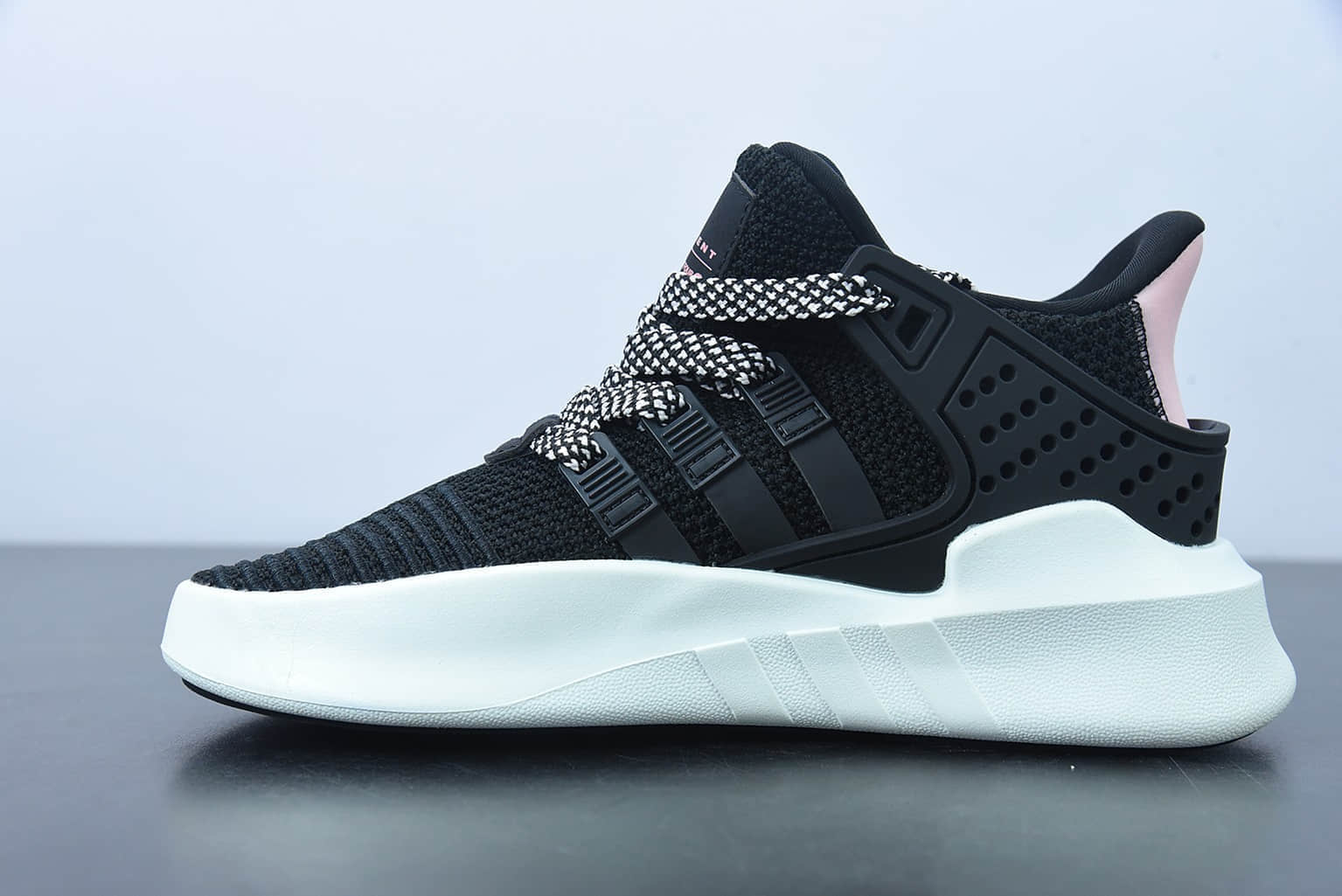 阿迪达斯Adidas EQT BASK ADV支撑者系列黑粉色透气轻便复古慢跑鞋纯原版本 货号：G54480