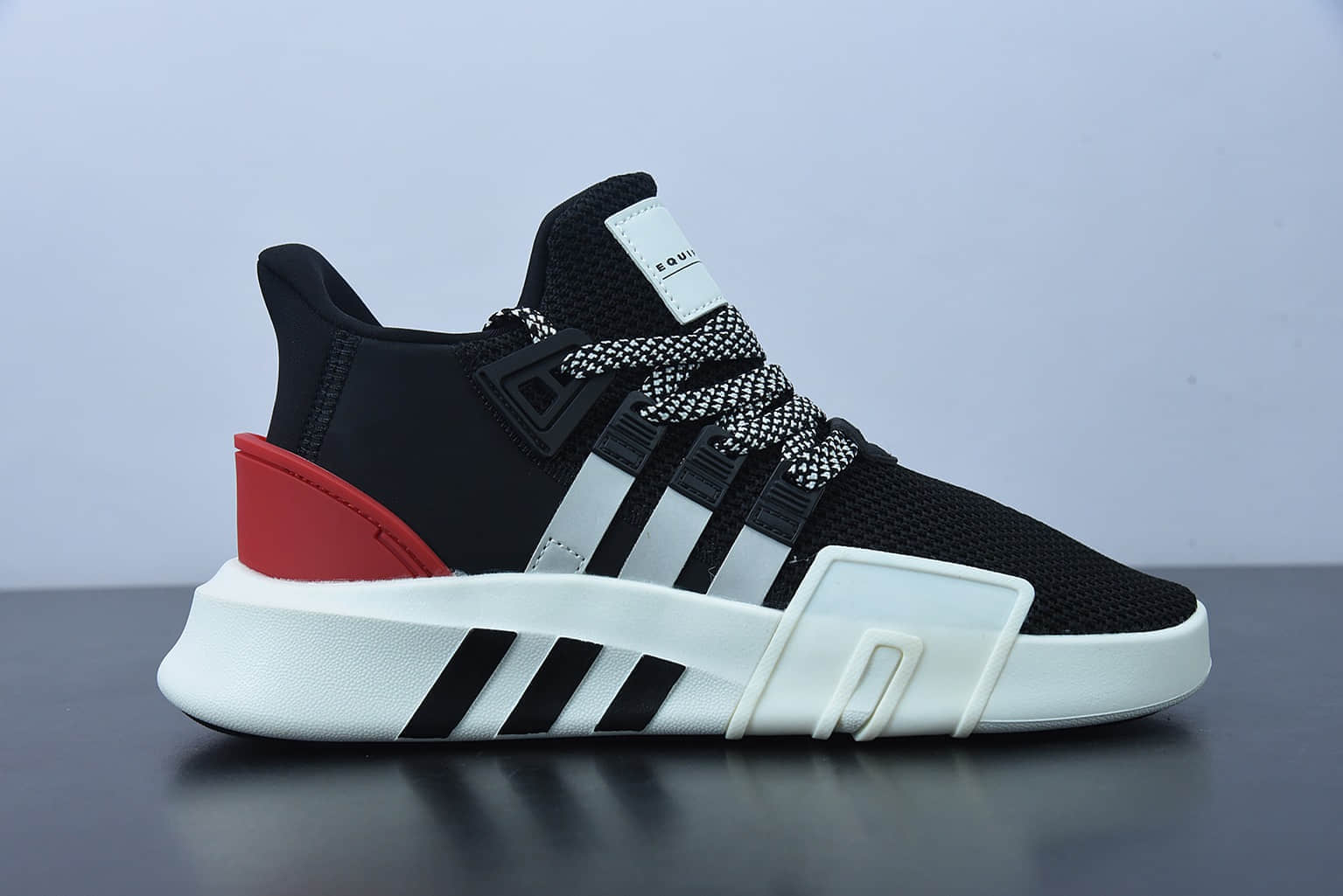 阿迪达斯Adidas EQT BASK ADV支撑者系列黑银红透气轻便复古慢跑鞋纯原版本 货号:EE5024
