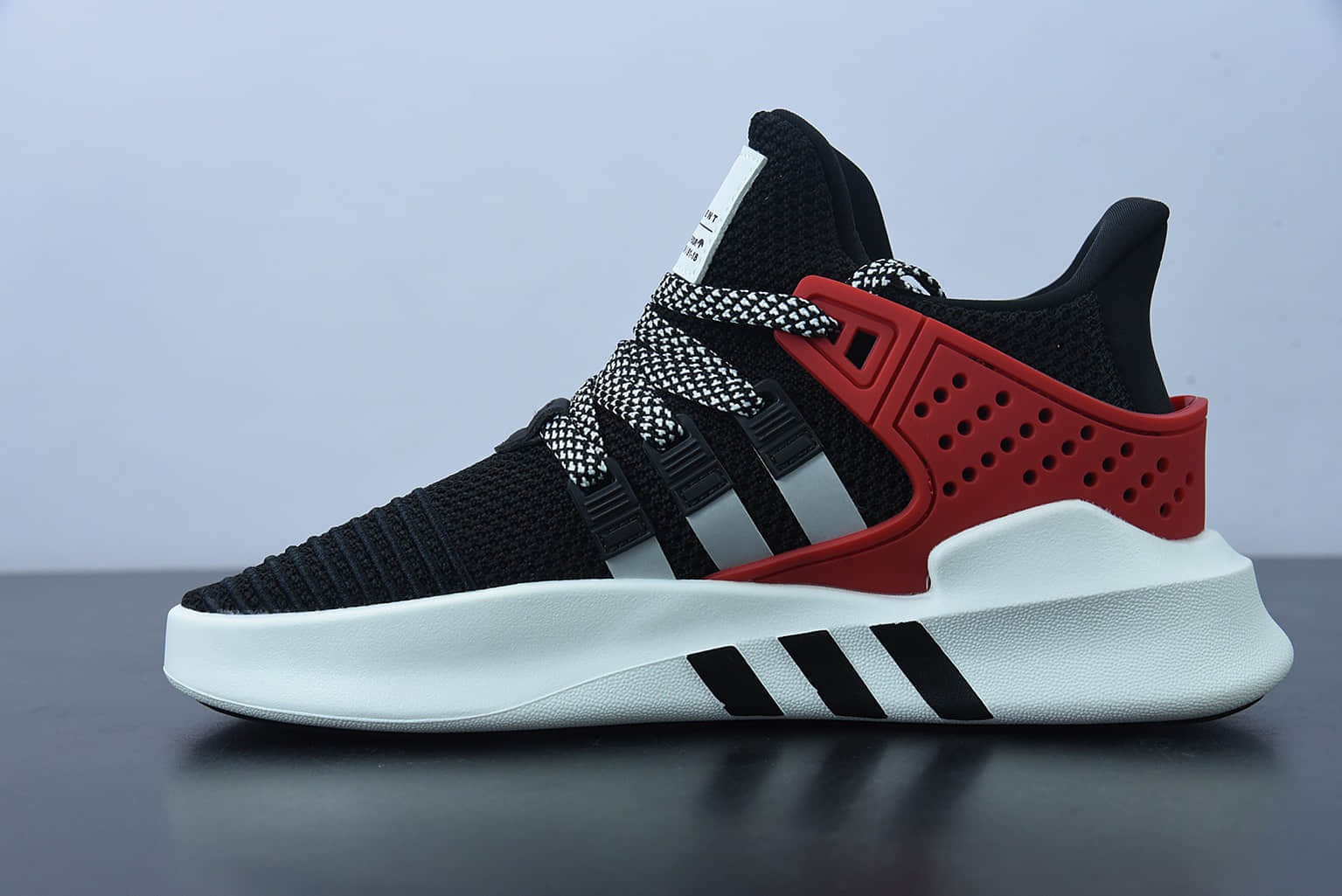 阿迪达斯Adidas EQT BASK ADV支撑者系列黑银红透气轻便复古慢跑鞋纯原版本 货号:EE5024