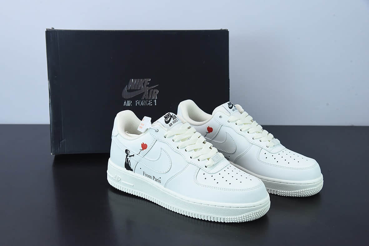 耐克Nike Air Force 1 Low ’07 情人节爱心配色空军一号低帮休闲板鞋纯原版本 货号：LZ5988-505