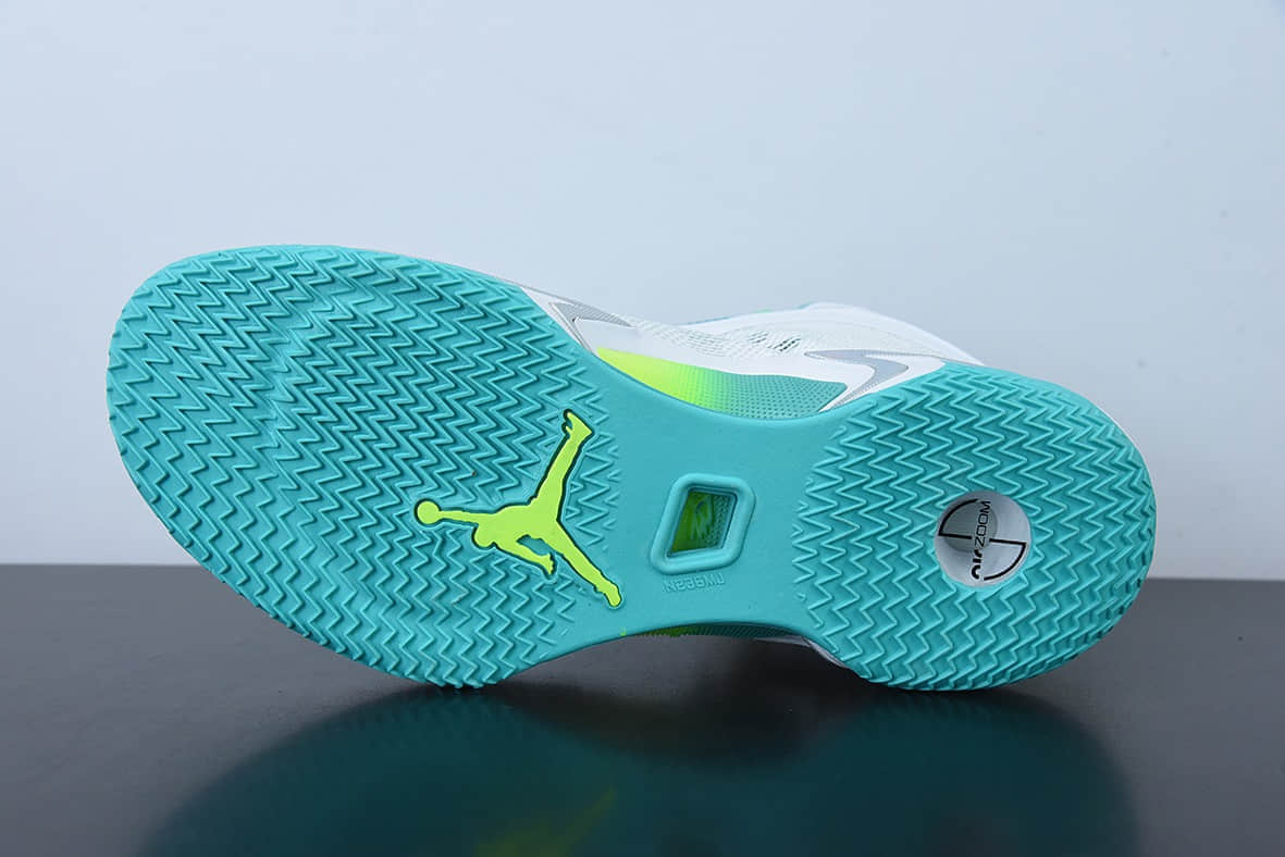 乔丹Air Jordan XXXVI PFGUOAJ36代薄荷绿白郭艾伦中帮镂空缓震科技休闲运动篮球鞋纯原版本 货号：DM0796-107