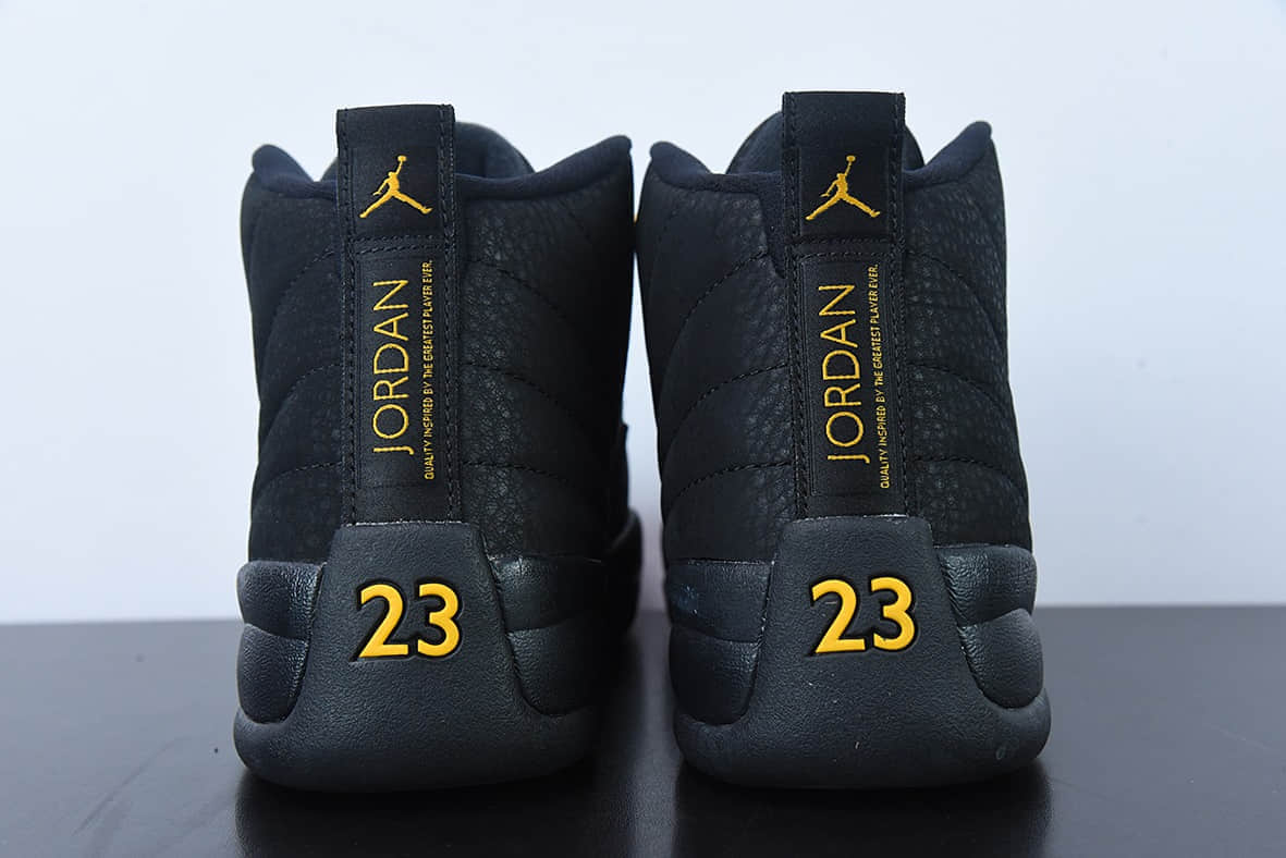 乔丹Air Jordan 12 Luxurious AJ12 乔12黑金男子文化篮球鞋纯原版本 货号：CT8013-071