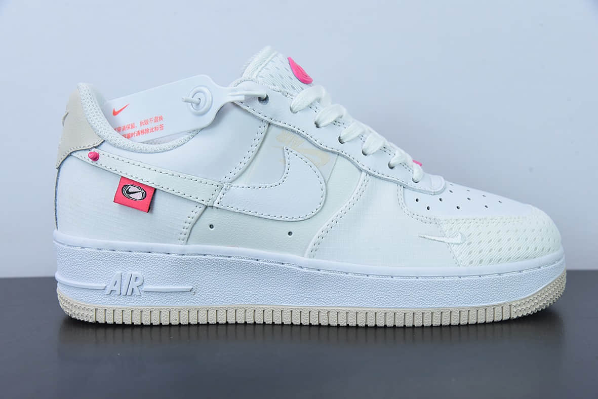 耐克Nike Air Force 1 Low 白粉拼接空军一号低帮百搭休闲运动板鞋纯原版本 货号:DX6061-111