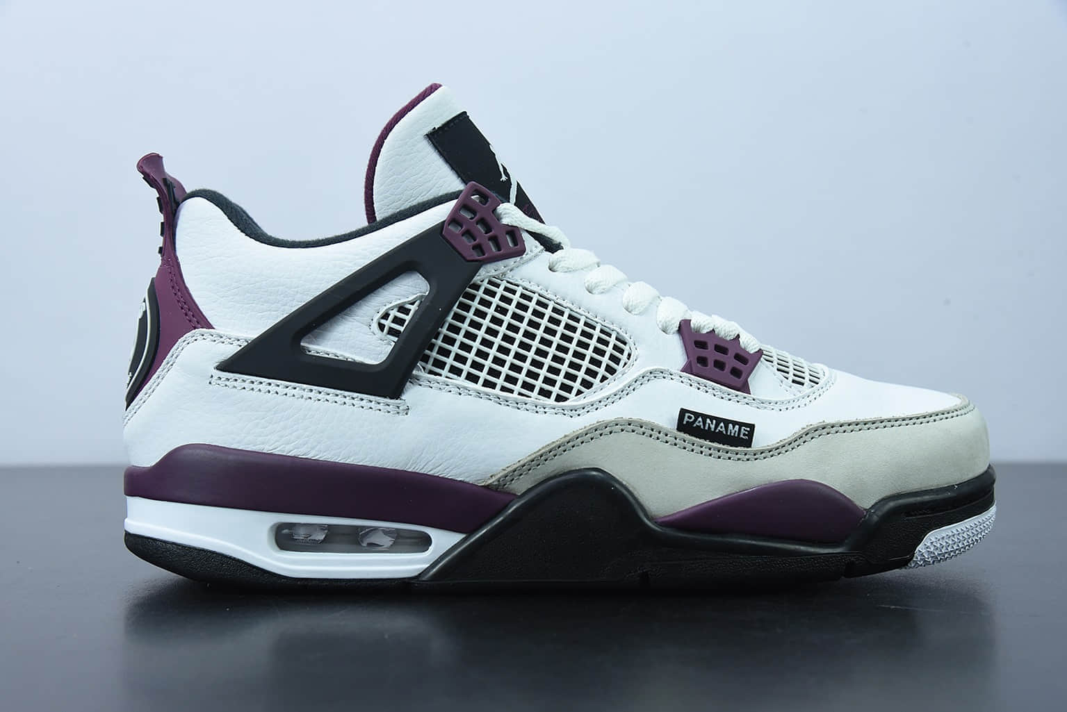 乔丹Air Jordan 4 Retro PSG大巴黎波尔多白紫配色男子文化篮球鞋纯原版本 货号：CZ5624-100