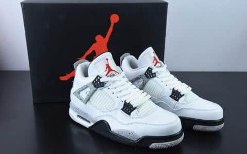 乔丹Air Jordan 4 Retro White Cement AJ4 白水泥男子文化休闲篮球鞋纯原版本 货号：840606-192