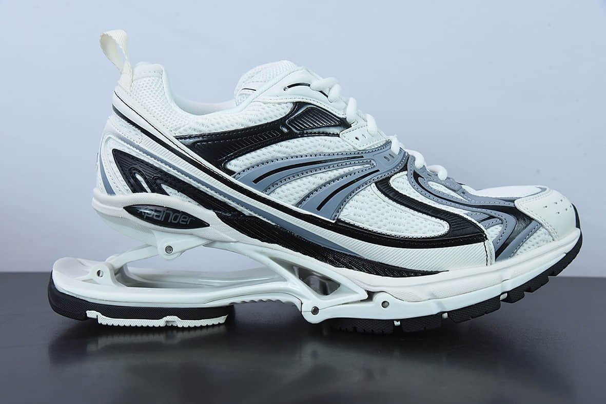 巴黎世家BalenciagaX-Pander 6.0 巴黎世家白黑复古弹簧鞋纯原版本 货号:653870W2RA41291
