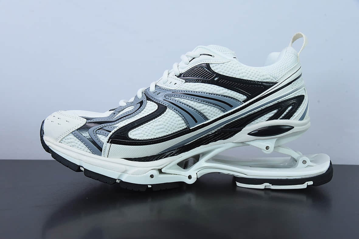 巴黎世家BalenciagaX-Pander 6.0 巴黎世家白黑复古弹簧鞋纯原版本 货号:653870W2RA41291