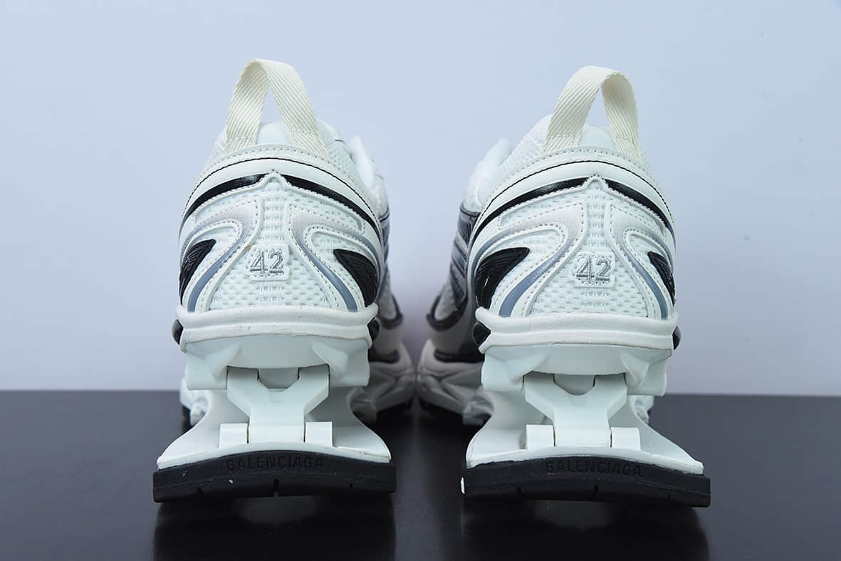 巴黎世家BalenciagaX-Pander 6.0 巴黎世家白黑复古弹簧鞋纯原版本 货号:653870W2RA41291