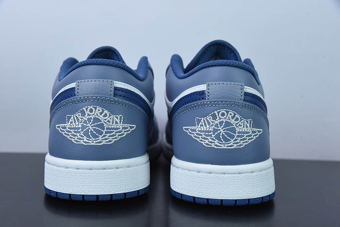 乔丹Air Jordan 1 Low AJ1 乔1海军蓝低帮文化休闲运动板鞋纯原版本 货号：553558-414