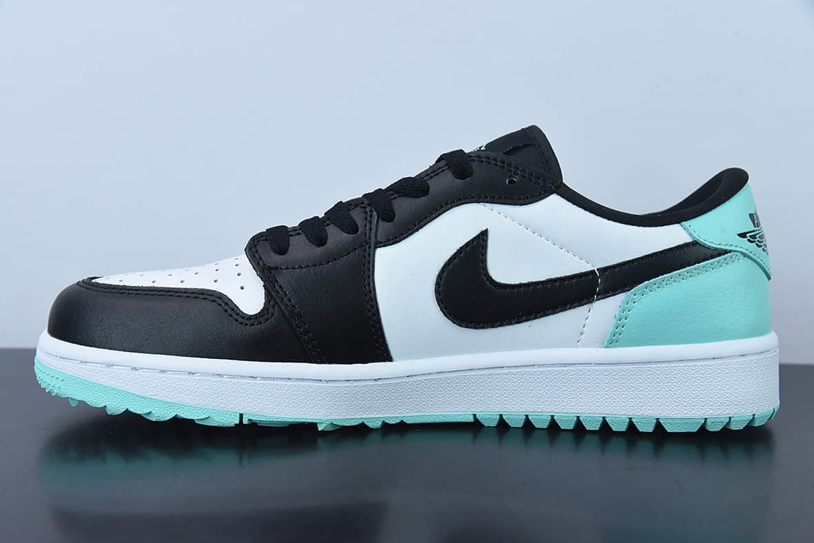 乔丹Air Jordan 1 Low Golf 黑白绿高尔夫系列低帮休闲篮球鞋纯原版本 货号：DD9315-114