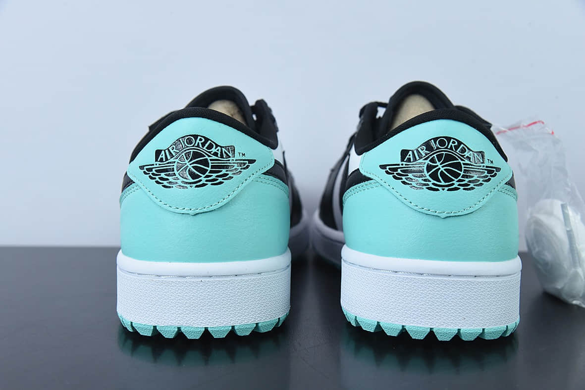 乔丹Air Jordan 1 Low Golf 黑白绿高尔夫系列低帮休闲篮球鞋纯原版本 货号：DD9315-114