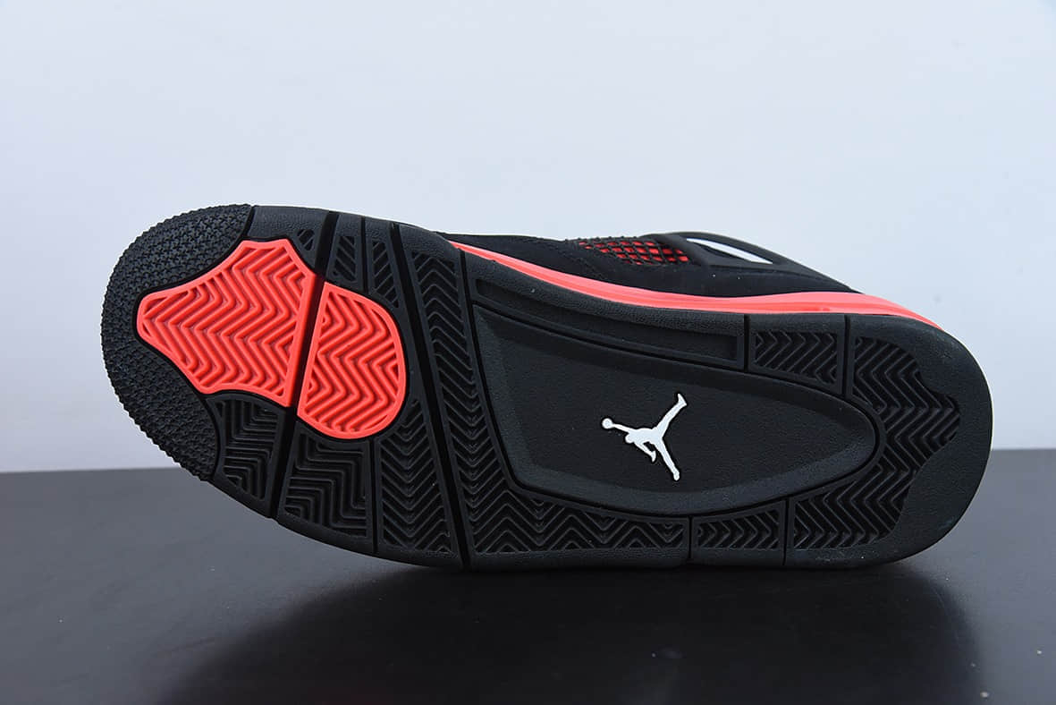 乔丹Air Jordan 4 Red Thunder AJ4黑红雷电男子文化篮球鞋纯原版本 货号：CT8527-016