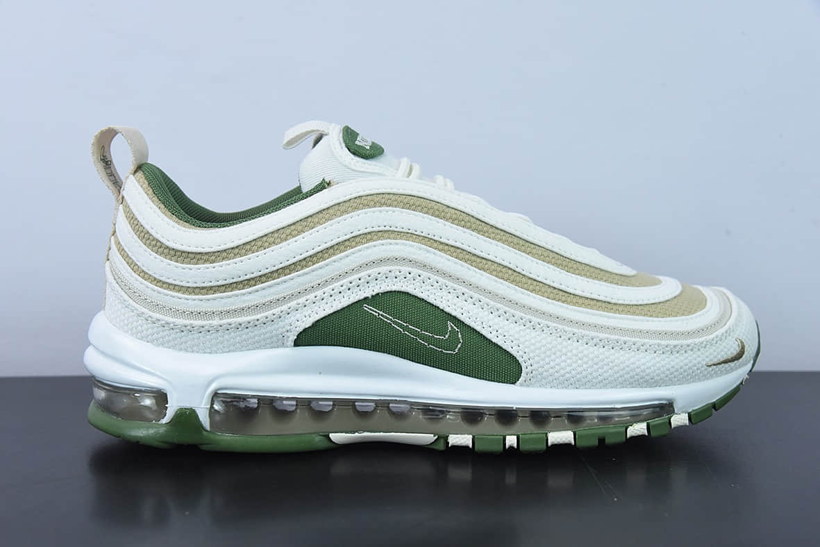 耐克Nike Air Max 97＂ Sun Club ＂白绿可回收材料低帮复古气垫跑步鞋纯原版本 货号：DM8588-100