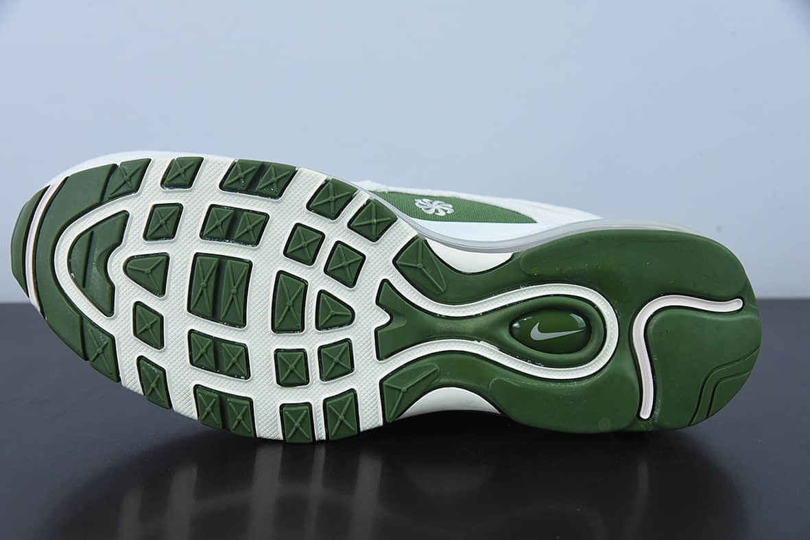 耐克Nike Air Max 97＂ Sun Club ＂白绿可回收材料低帮复古气垫跑步鞋纯原版本 货号：DM8588-100