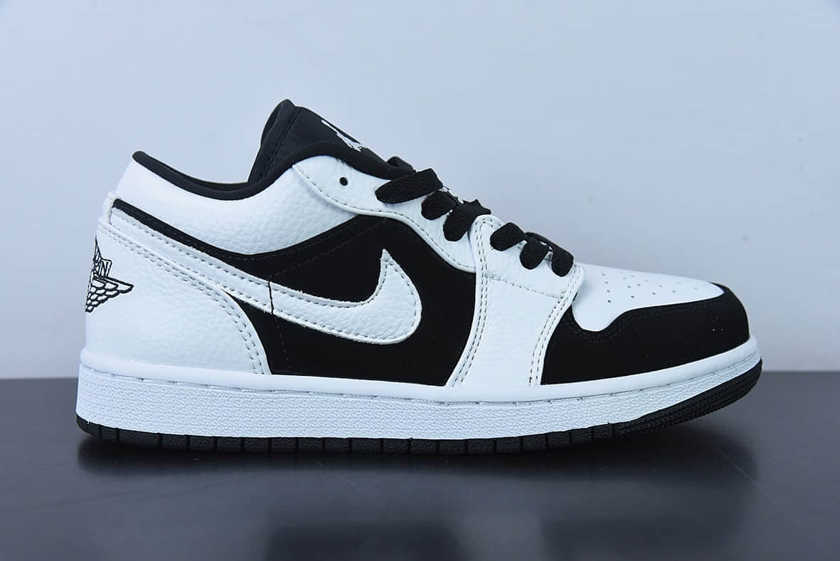 乔丹Air Jordan 1 Low AJ1 乔1黑白熊猫低帮休闲板鞋纯原版本 货号：553560-101
