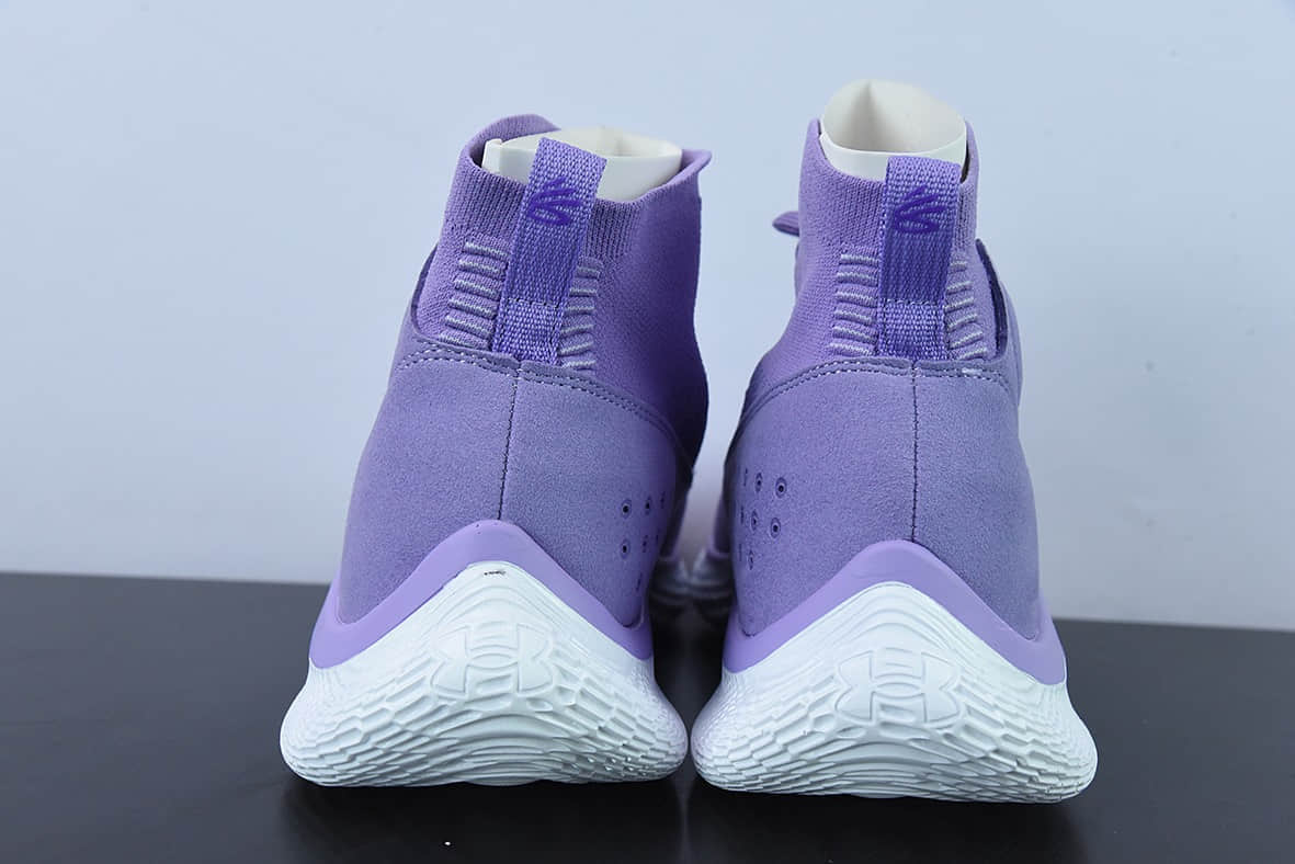 安德玛库里Under Armour Curry 4 安德玛库里4代紫罗兰色高帮篮球鞋纯原版本 货号：3024861-500