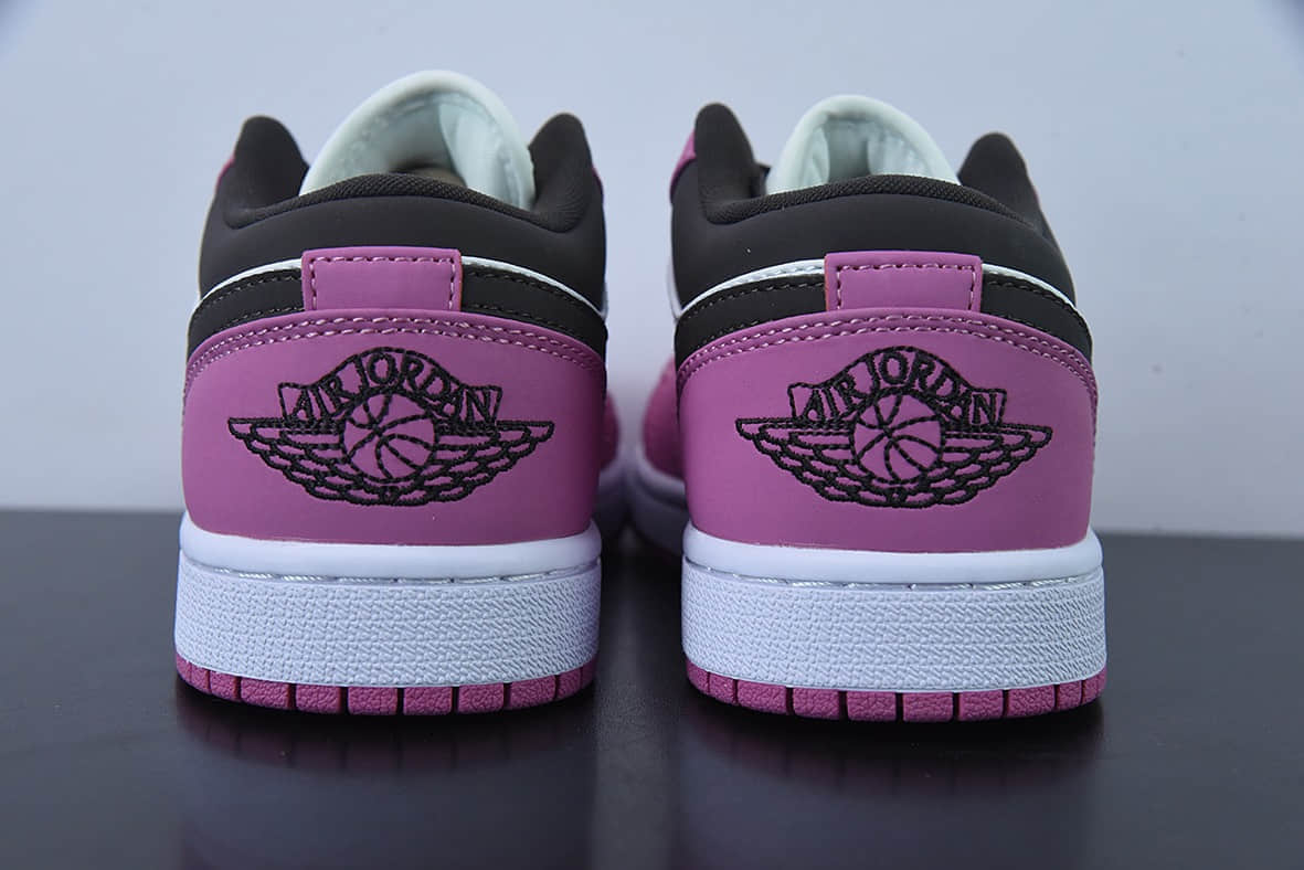 乔丹Air Jordan 1 Low AJ1 乔1白粉黑勾低帮休闲板鞋纯原版本 货号：DC1767-160