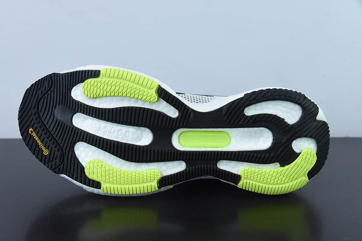 阿迪达斯Adidas Solar Glide 5 阿迪灰黑绿随心畅跑系列透气缓震爆米花跑鞋纯原版本 货号:GX5472