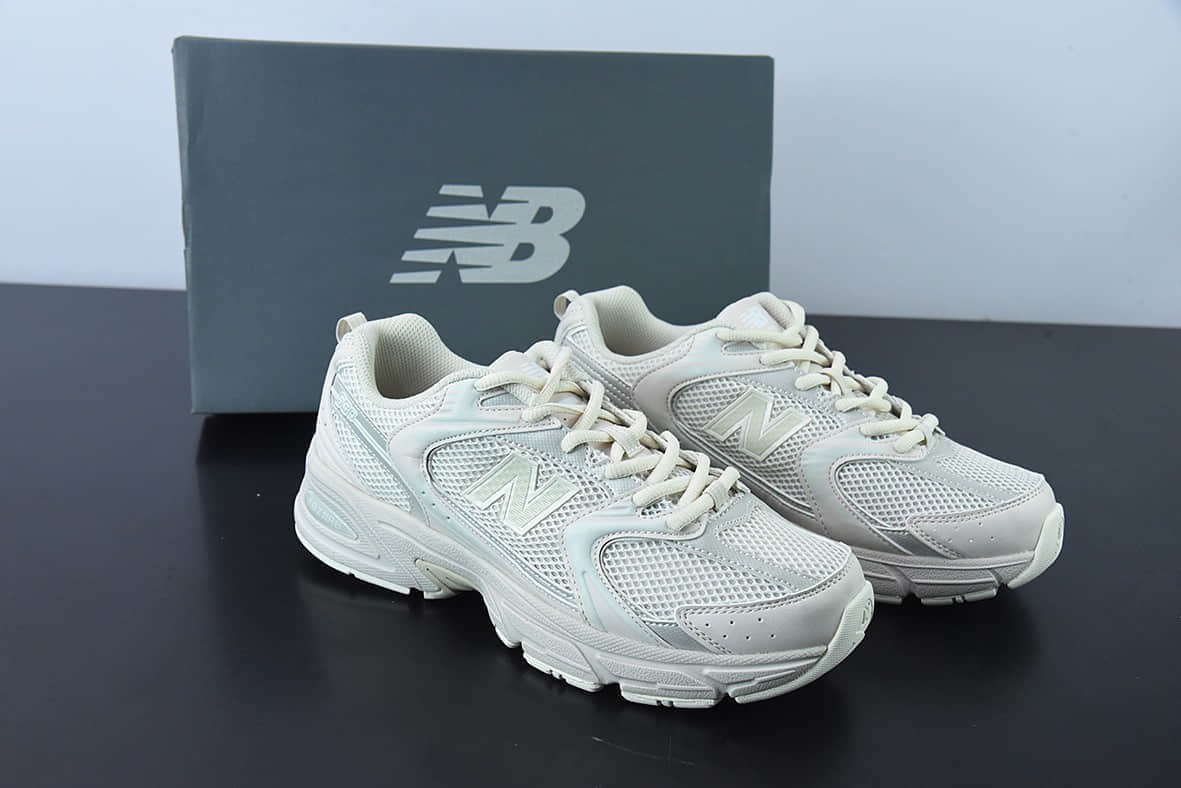 新百伦New Balanc 530系列浅奶茶色复古休闲慢跑鞋纯原版本 货号：MR530AA1