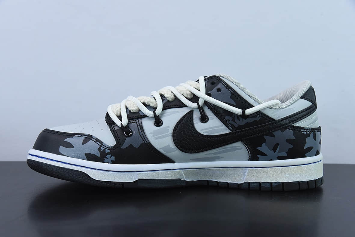 耐克Nike SB Dunk low 哥特十字架熊猫解构黑灰SB扣碎篮板时尚休闲板鞋纯原版本 货号:DD3363-002