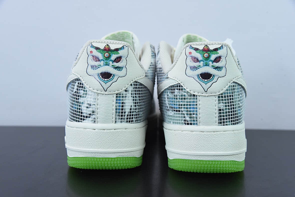耐克Nike Air Force 1“Lion dance” 醒狮绿国潮风空军一号低帮休闲板鞋纯原版本 货号:CW1888-716