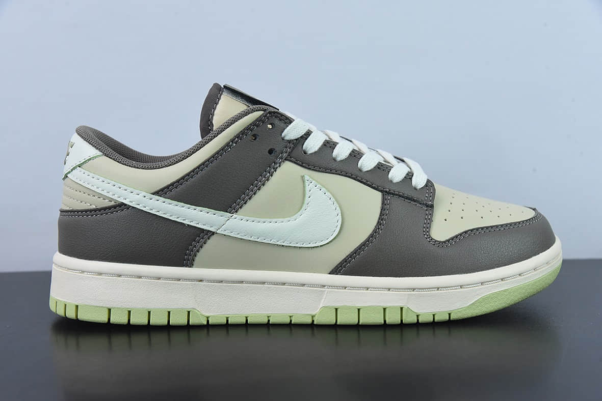 耐克Nike SB Dunk LowSail Olive Grey皮革橄榄绿深灰米白扣篮系列低帮休闲运动滑板板鞋纯原版本 货号：FB4960-210