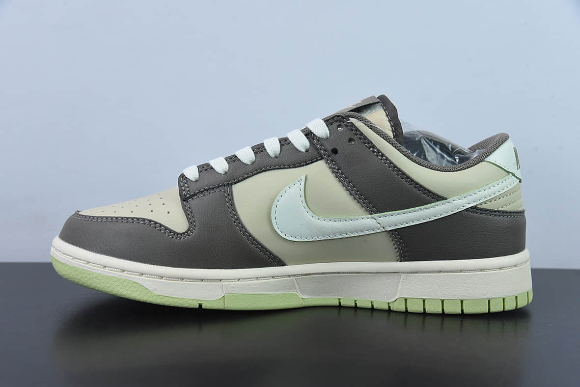 耐克Nike SB Dunk LowSail Olive Grey皮革橄榄绿深灰米白扣篮系列低帮休闲运动滑板板鞋纯原版本 货号：FB4960-210