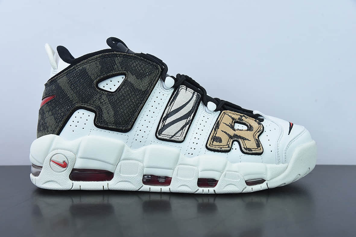 耐克Nike Air More Uptempo GSAnimal皮革白动物园皮蓬一代系列经典高街百搭休闲运动文化篮球鞋纯原版本 货号:DZ4843-100