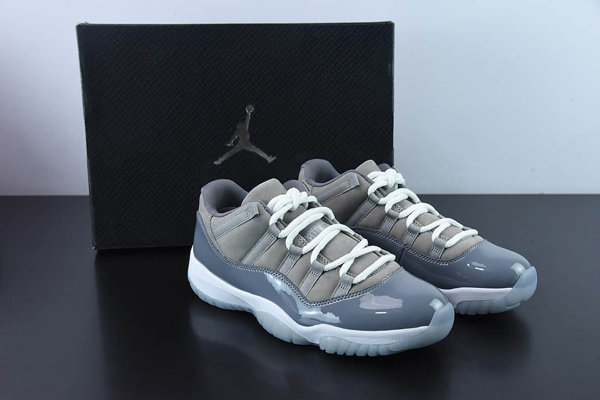 乔丹Air Jordan 11 Retro Low AJ11酷灰低帮篮球鞋纯原版本 货号：528895-003
