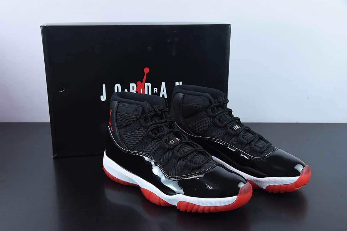 乔丹Air Jordan 11 Bred AJ11黑红高帮篮球鞋纯原版本 货号：378037-061