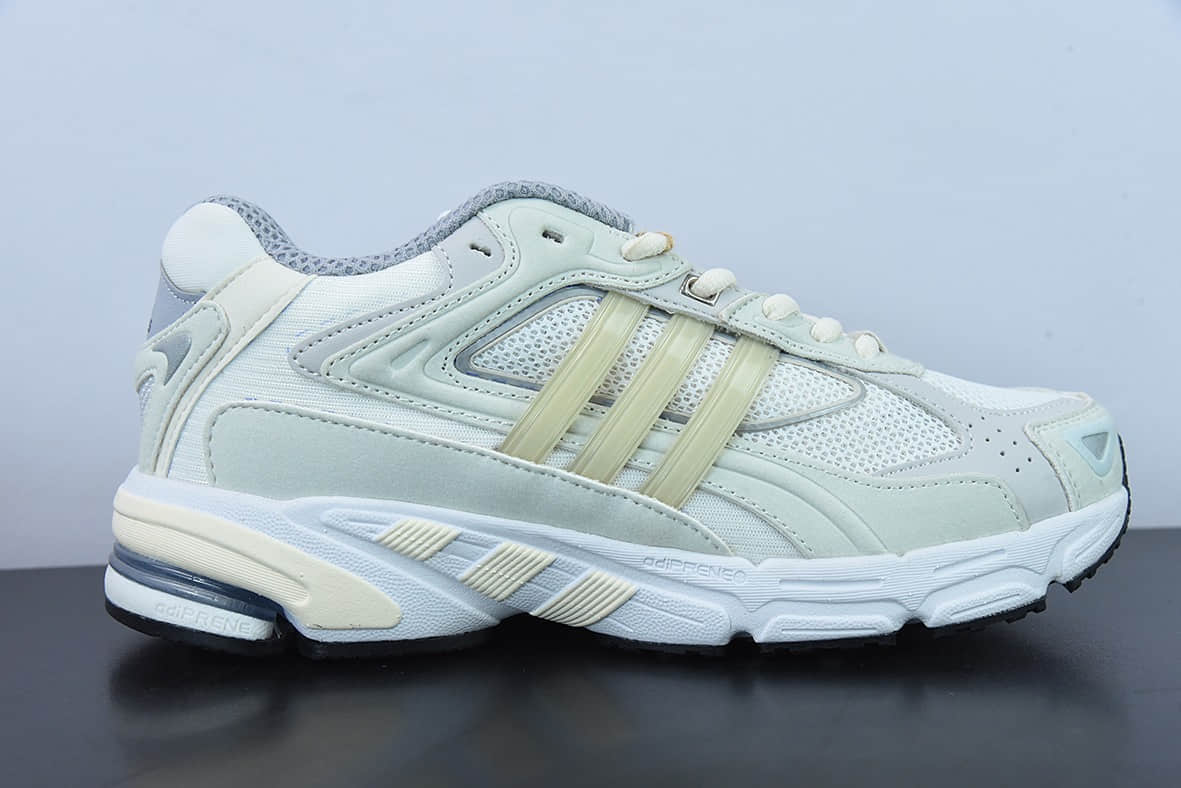 阿迪达斯Adidas Originals Response CLCrystal White响应CL系列浅灰奶黄老爹风复古透气缓震休闲运动慢跑鞋纯原版本 货号：GZ1562
