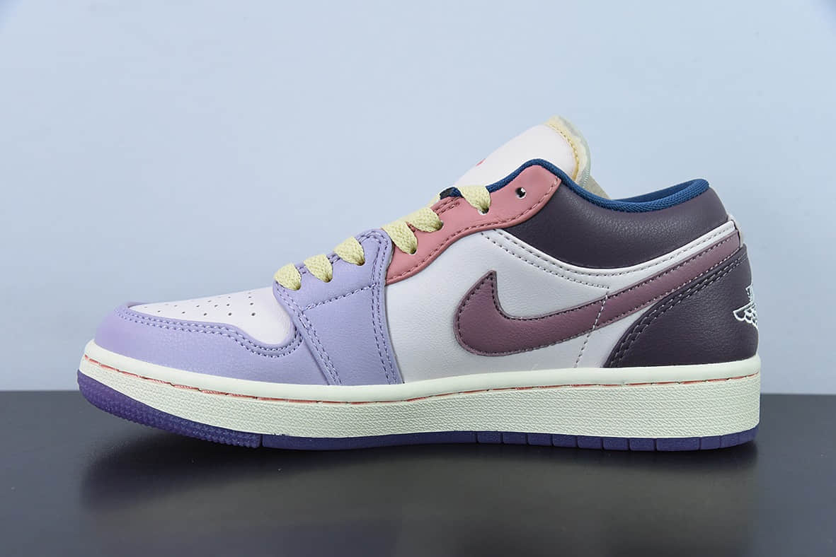 乔丹Air Jordan 1 LowEaster乔1 AJ1粉紫彩蛋复活节低帮休闲板鞋纯原版本 货号：DZ2768-651