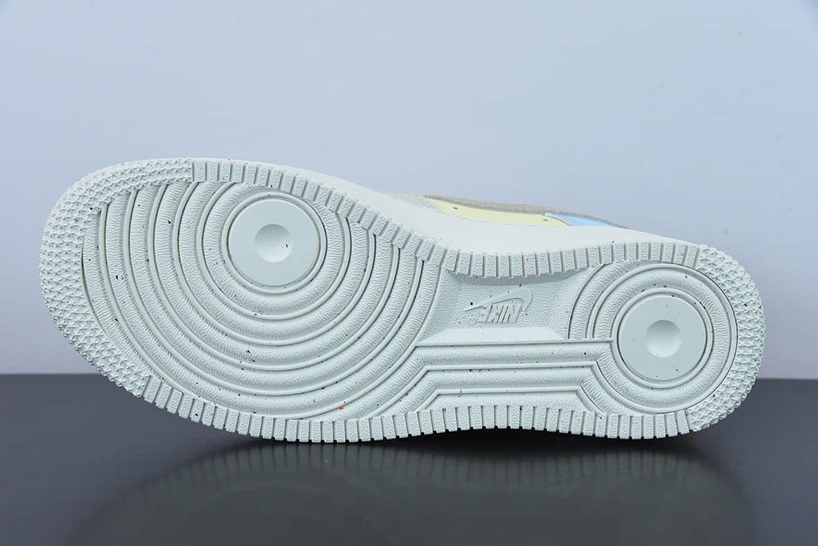 耐克Nike Air Force 1 Low 奶白蓝红拼接空军一号低帮运动休闲百搭板鞋纯原版本 货号：DX6042-111