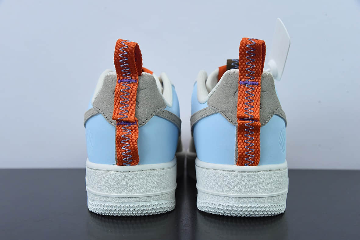 耐克Nike Air Force 1 Low 奶白蓝红拼接空军一号低帮运动休闲百搭板鞋纯原版本 货号：DX6042-111
