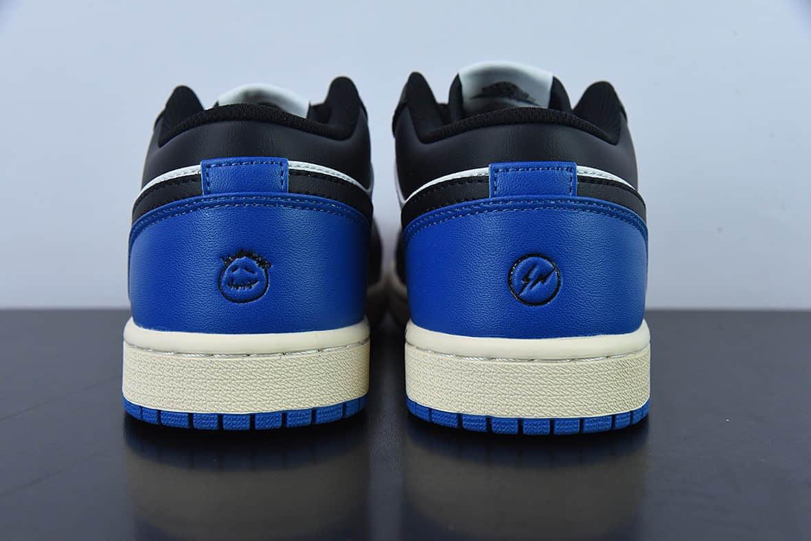 乔丹Air Jordan 1 Low AJ1 乔1黑蓝鬼脸低帮休闲板鞋纯原版本 货号: DM7078-110