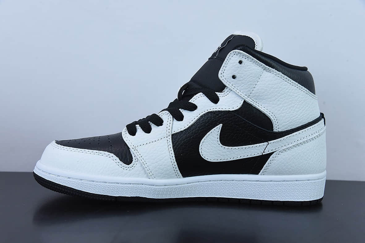 乔丹Air Jordan 1 Mid “AJ1黑白阴阳中帮篮球鞋纯原版本 货号：DR0501-101
