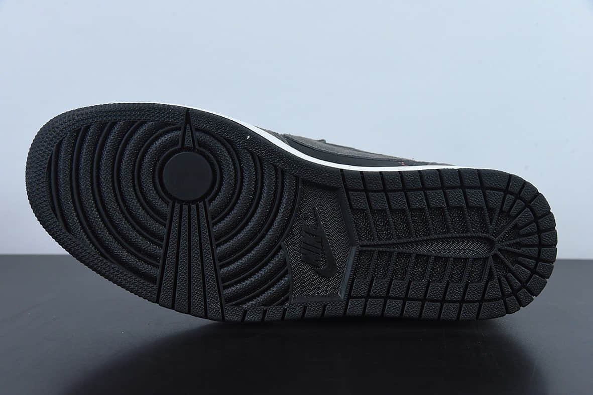 乔丹Air Jordan Travis Scott x Air Jordan 1 Low AJ1 TS联名黑灰倒钩低帮板鞋纯原版本 货号：CQ4277-003