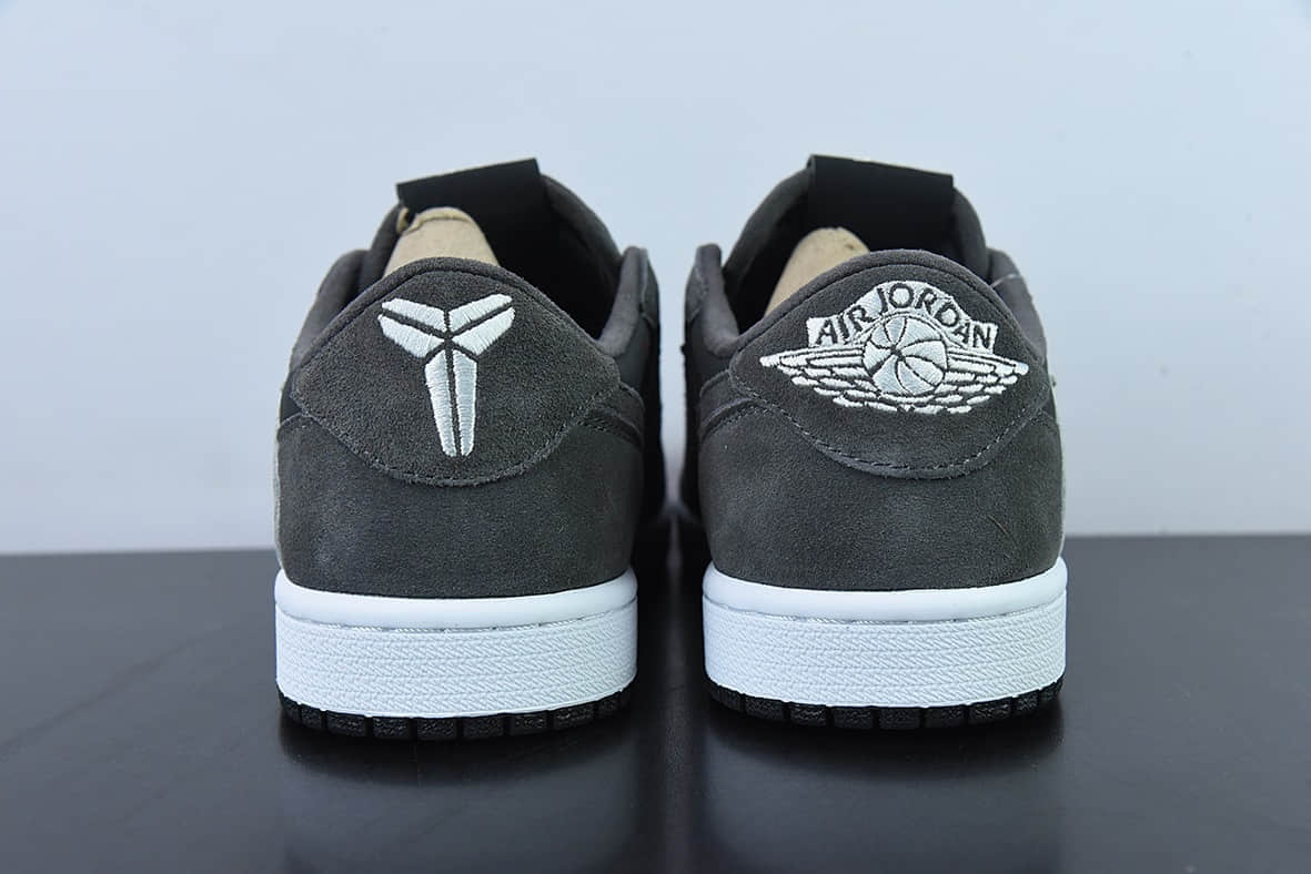 乔丹Air Jordan Travis Scott x Air Jordan 1 Low AJ1 TS联名黑灰倒钩低帮板鞋纯原版本 货号：CQ4277-003